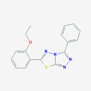molecular formula C17H14N4OS B294731 6-(2-Ethoxyphenyl)-3-phenyl[1,2,4]triazolo[3,4-b][1,3,4]thiadiazole 
