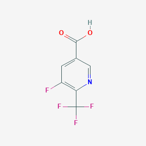 molecular formula C7H3F4NO2 B2947319 5-Fluoro-6-(trifluoromethyl)nicotinic acid CAS No. 1554123-46-4