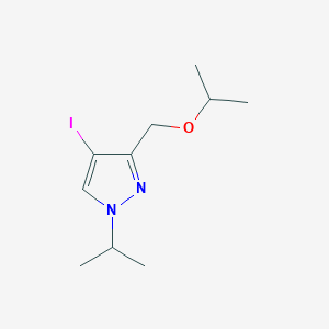 molecular formula C10H17IN2O B2947321 4-iodo-3-(isopropoxymethyl)-1-isopropyl-1H-pyrazole CAS No. 1856043-83-8