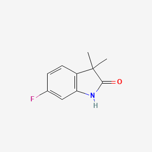 molecular formula C10H10FNO B2947328 6-Fluoro-3,3-dimethylindolin-2-one CAS No. 866211-45-2