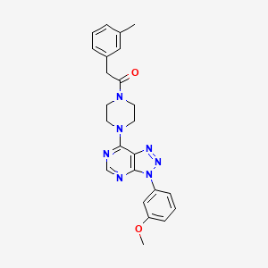 1-(4-(3-(3-methoxyphenyl)-3H-[1,2,3]triazolo[4,5-d]pyrimidin-7-yl)piperazin-1-yl)-2-(m-tolyl)ethanone
