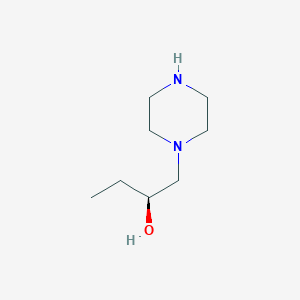 molecular formula C8H18N2O B2947347 (2S)-1-Piperazin-1-ylbutan-2-ol CAS No. 1841099-42-0