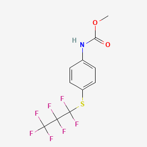 B2947424 Methyl 4-(perfluoropropylthio)phenylcarbamate CAS No. 149142-21-2; 204057-69-2