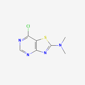 B2947431 7-chloro-N,N-dimethyl-[1,3]thiazolo[4,5-d]pyrimidin-2-amine CAS No. 1334492-80-6