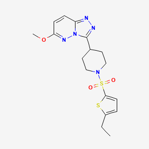 B2947436 3-[1-(5-Ethylthiophen-2-yl)sulfonylpiperidin-4-yl]-6-methoxy-[1,2,4]triazolo[4,3-b]pyridazine CAS No. 2415565-39-6