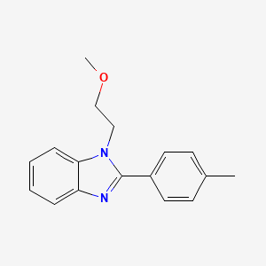molecular formula C17H18N2O B2947437 1-(2-甲氧基乙基)-2-(4-甲基苯基)-1H-1,3-苯并二唑 CAS No. 915893-39-9