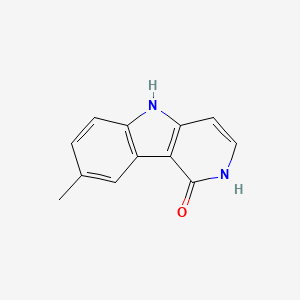 B2947440 8-methyl-1H,2H,5H-pyrido[4,3-b]indol-1-one CAS No. 158148-17-5