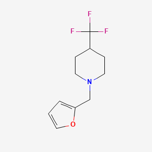B2947452 1-[(Furan-2-yl)methyl]-4-(trifluoromethyl)piperidine CAS No. 2097863-82-4