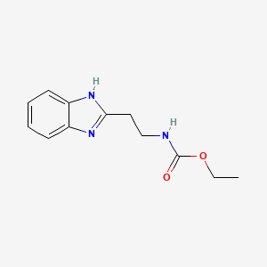 molecular formula C12H15N3O2 B2947454 N-[2-(1H-1,3-苯并二唑-2-基)乙基]氨基甲酸乙酯 CAS No. 4216-52-8
