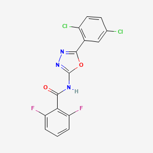 B2947458 N-(5-(2,5-dichlorophenyl)-1,3,4-oxadiazol-2-yl)-2,6-difluorobenzamide CAS No. 891139-47-2