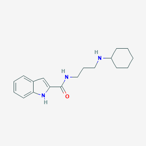 N-[3-(cyclohexylamino)propyl]-1H-indole-2-carboxamide
