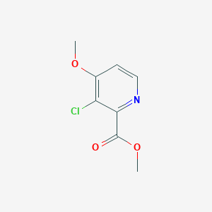 molecular formula C8H8ClNO3 B2947465 Methyl 3-chloro-4-methoxy-pyridine-2-carboxylate CAS No. 1256807-80-3