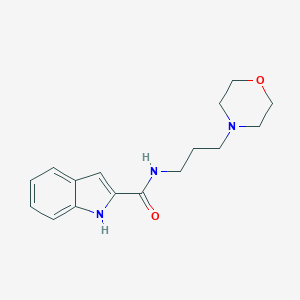 molecular formula C16H21N3O2 B294747 N-(3-morpholin-4-ylpropyl)-1H-indole-2-carboxamide 