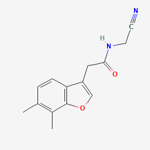 N-(cyanomethyl)-2-(6,7-dimethyl-1-benzofuran-3-yl)acetamide