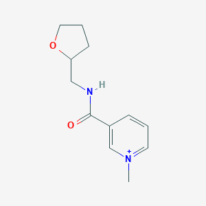 molecular formula C12H17N2O2+ B294748 1-Methyl-3-{[(tetrahydro-2-furanylmethyl)amino]carbonyl}pyridinium 