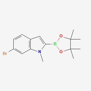 6-Bromo-1-methyl-2-(4,4,5,5-tetramethyl-1,3,2-dioxaborolan-2-YL)-indole