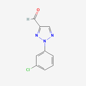 molecular formula C9H6ClN3O B2947517 2-(3-氯苯基)-2H-1,2,3-三唑-4-甲醛 CAS No. 41886-28-6