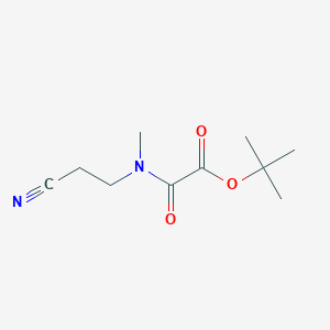 Tert-butyl [(2-cyanoethyl)(methyl)carbamoyl]formate