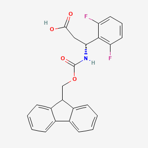 (3R)-3-(2,6-difluorophenyl)-3-({[(9H-fluoren-9-yl)methoxy]carbonyl}amino)propanoic acid