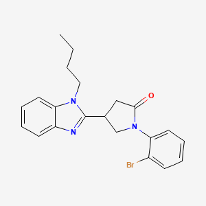 1-(2-bromophenyl)-4-(1-butyl-1H-benzimidazol-2-yl)pyrrolidin-2-one