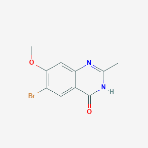 molecular formula C10H9BrN2O2 B2947535 6-Bromo-7-methoxy-2-methylquinazolin-4(3H)-one CAS No. 2230840-06-7