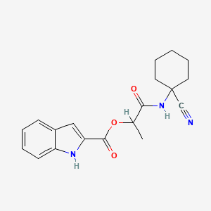 [1-[(1-cyanocyclohexyl)amino]-1-oxopropan-2-yl] 1H-indole-2-carboxylate