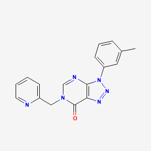 3-(3-Methylphenyl)-6-(pyridin-2-ylmethyl)triazolo[4,5-d]pyrimidin-7-one