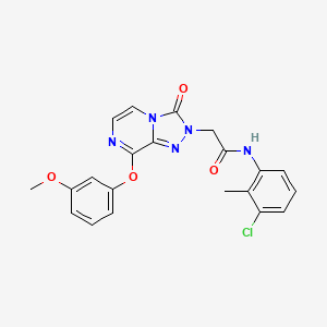 N-(3-chloro-2-methylphenyl)-2-(8-(3-methoxyphenoxy)-3-oxo-[1,2,4]triazolo[4,3-a]pyrazin-2(3H)-yl)acetamide