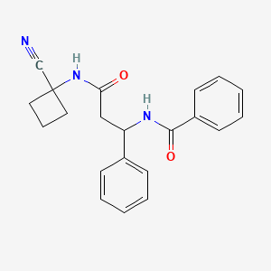 N-(1-cyanocyclobutyl)-3-phenyl-3-(phenylformamido)propanamide