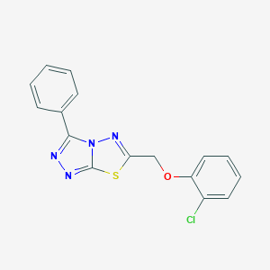 6-[(2-Chlorophenoxy)methyl]-3-phenyl[1,2,4]triazolo[3,4-b][1,3,4]thiadiazole