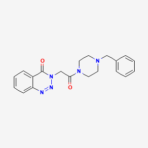 3-{2-Oxo-2-[4-benzylpiperazinyl]ethyl}benzo[d]1,2,3-triazin-4-one