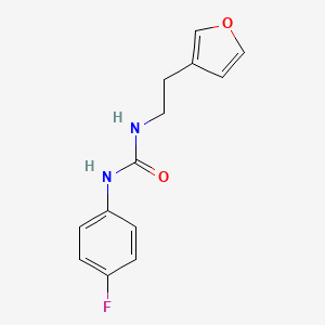1-(4-Fluorophenyl)-3-(2-(furan-3-yl)ethyl)urea
