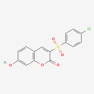 3-[(4-chlorophenyl)sulfonyl]-7-hydroxy-2H-chromen-2-one