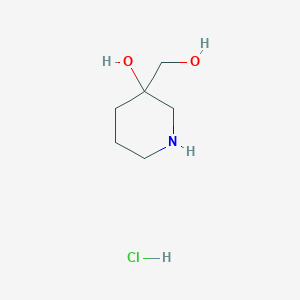 3-(Hydroxymethyl)piperidin-3-ol hydrochloride
