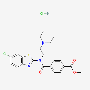 Methyl 4-((6-chlorobenzo[d]thiazol-2-yl)(2-(diethylamino)ethyl)carbamoyl)benzoate hydrochloride