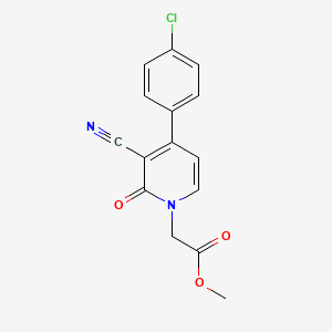 methyl 2-[4-(4-chlorophenyl)-3-cyano-2-oxo-1(2H)-pyridinyl]acetate
