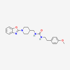 1-((1-(Benzo[d]oxazol-2-yl)piperidin-4-yl)methyl)-3-(4-methoxyphenethyl)urea