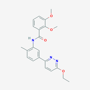 molecular formula C22H23N3O4 B2947604 N-(5-(6-ethoxypyridazin-3-yl)-2-methylphenyl)-2,3-dimethoxybenzamide CAS No. 1021050-63-4