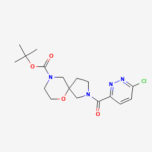 Tert-butyl 2-(6-chloropyridazine-3-carbonyl)-6-oxa-2,9-diazaspiro[4.5]decane-9-carboxylate