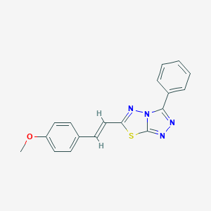 6-[2-(4-Methoxyphenyl)vinyl]-3-phenyl[1,2,4]triazolo[3,4-b][1,3,4]thiadiazole