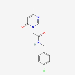 N-(4-chlorobenzyl)-2-(4-methyl-6-oxopyrimidin-1(6H)-yl)acetamide