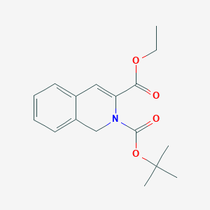 molecular formula C17H21NO4 B2947624 2-tert-Butyl 3-ethyl isoquinoline-2,3(1H)-dicarboxylate CAS No. 298209-94-6