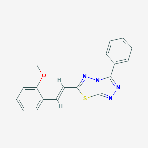 6-[2-(2-Methoxyphenyl)vinyl]-3-phenyl[1,2,4]triazolo[3,4-b][1,3,4]thiadiazole