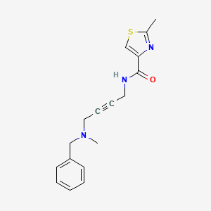 molecular formula C17H19N3OS B2947634 N-(4-(benzyl(methyl)amino)but-2-yn-1-yl)-2-methylthiazole-4-carboxamide CAS No. 1421528-44-0