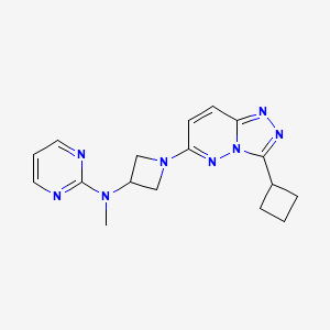molecular formula C17H20N8 B2947647 N-(1-{3-cyclobutyl-[1,2,4]triazolo[4,3-b]pyridazin-6-yl}azetidin-3-yl)-N-methylpyrimidin-2-amine CAS No. 2197579-43-2
