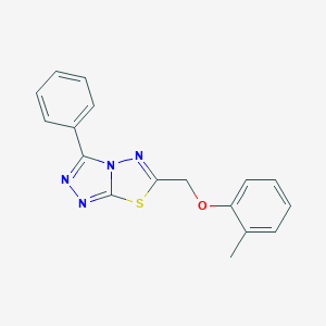 6-[(2-Methylphenoxy)methyl]-3-phenyl[1,2,4]triazolo[3,4-b][1,3,4]thiadiazole