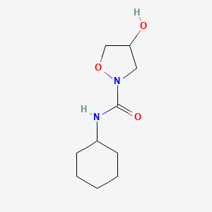 molecular formula C10H18N2O3 B2947664 N-cyclohexyl-4-hydroxy-1,2-oxazolidine-2-carboxamide CAS No. 344276-21-7