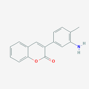 molecular formula C16H13NO2 B2947668 3-(3-amino-4-methylphenyl)-2H-chromen-2-one CAS No. 766523-76-6