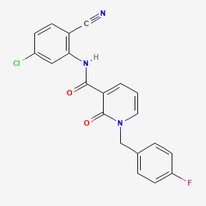 N-(5-chloro-2-cyanophenyl)-1-(4-fluorobenzyl)-2-oxo-1,2-dihydropyridine-3-carboxamide