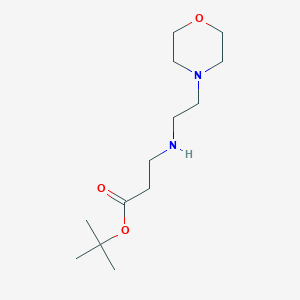 molecular formula C13H26N2O3 B2947683 tert-Butyl 3-{[2-(morpholin-4-yl)ethyl]amino}propanoate CAS No. 1049155-71-6